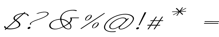 Intermedio-ExtraexpandedItalic Font OTHER CHARS