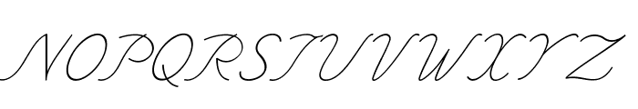Intermedio-Italic Font UPPERCASE