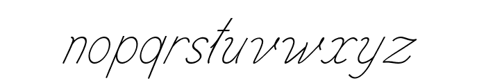 Intermedio-Italic Font LOWERCASE