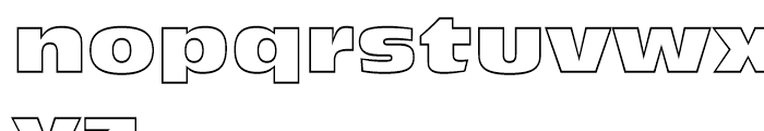 Incised 901 Nord Outline Font LOWERCASE