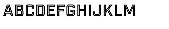 Industry Inc Inline Font UPPERCASE