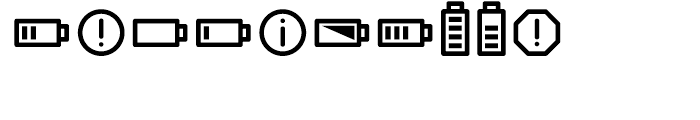 Info Bits Symbols Font OTHER CHARS