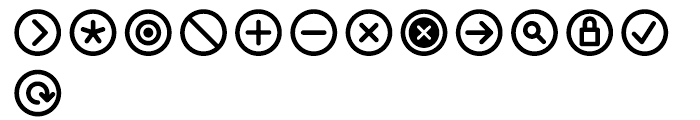 Info Bits Symbols Font UPPERCASE