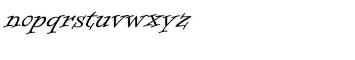 Informal Roman Regular Font LOWERCASE