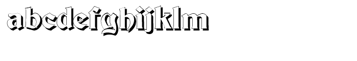 Inland Becker Shadow Font LOWERCASE