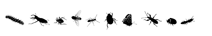 Insects Regular Font LOWERCASE