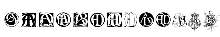 Intellecta Monograms AA-AH New Series Font LOWERCASE