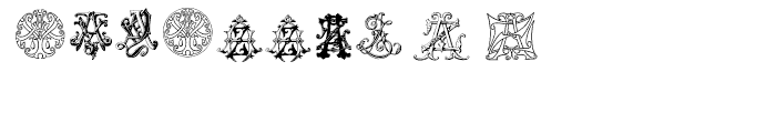 Intellecta Monograms AI AZ New Series Font OTHER CHARS