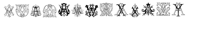 Intellecta Monograms AI AZ New Series Font LOWERCASE