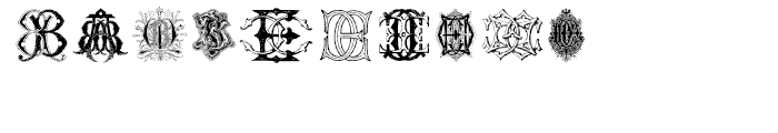 Intellecta Monograms BACE Font OTHER CHARS