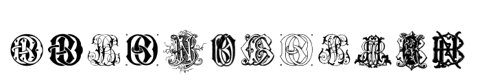 Intellecta Monograms BDBO New Series Font UPPERCASE