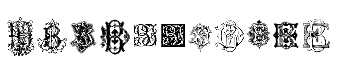 Intellecta Monograms BDBO New Series Font LOWERCASE