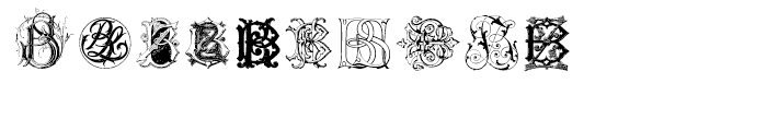 Intellecta Monograms BHBZ New Series Font OTHER CHARS