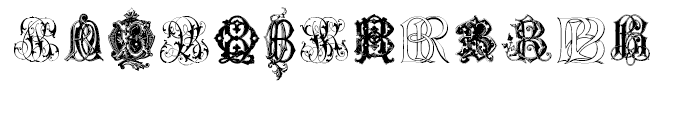 Intellecta Monograms BHBZ New Series Font LOWERCASE