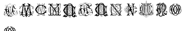 Intellecta Monograms CACV New Series Font LOWERCASE