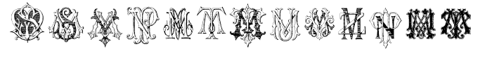 Intellecta Monograms MMNR New Series Font LOWERCASE