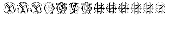 Intellecta Monograms Soft YAZT Font LOWERCASE
