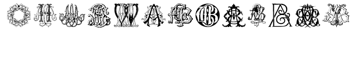 Intellecta Monograms Triple AAA-AYM Font UPPERCASE