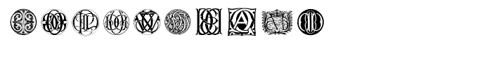 Intellecta Monograms Triple BBA ENB Font OTHER CHARS
