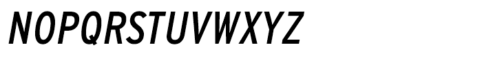 Interstate Regular Condensed Italic Font UPPERCASE