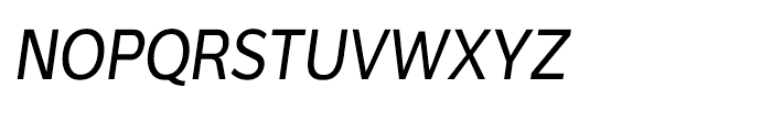 Interval Sans Condensed Regular Italic Font UPPERCASE
