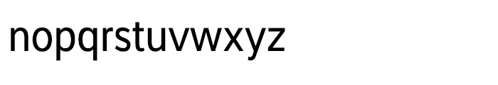 Interval Sans Condensed Regular Font LOWERCASE