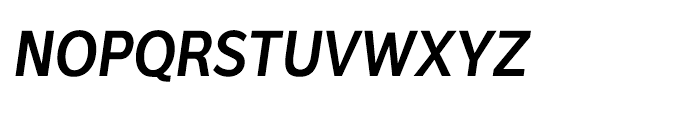 Interval Sans Condensed SemiBold Italic Font UPPERCASE