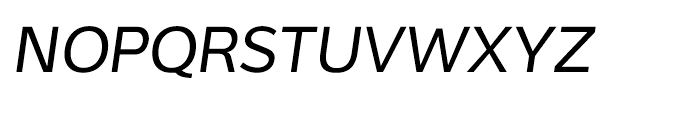 Interval Sans Regular Italic Font UPPERCASE