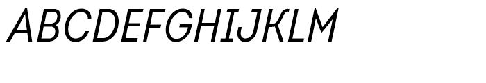 Intro Condensed Regular Italic Font UPPERCASE