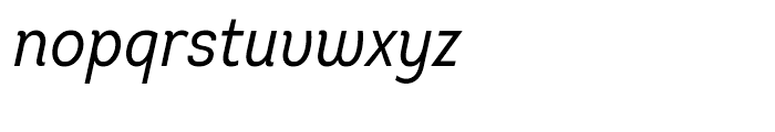 Intro Condensed Regular Italic Font LOWERCASE