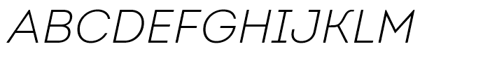 Intro Light Italic Font UPPERCASE