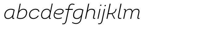 Intro Light Italic Font LOWERCASE