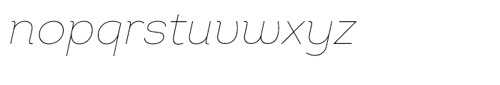 Intro Thin Italic Font LOWERCASE