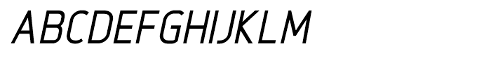 Intropol Medium Italic Font UPPERCASE