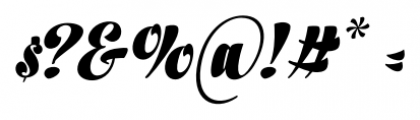 In And Out Black Italic Font OTHER CHARS