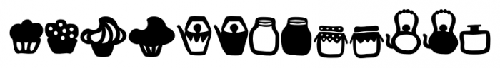 In a Jar Dingbat Font UPPERCASE