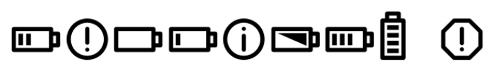 InfoBits Symbols Font OTHER CHARS