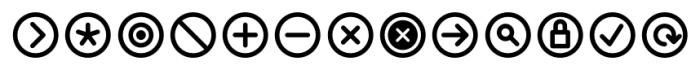InfoBits Symbols Font UPPERCASE