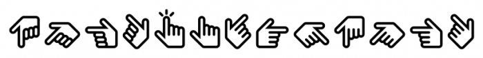InfoBits Symbols Font LOWERCASE