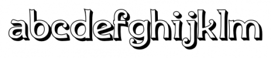 IngoneShadow Regular Font LOWERCASE