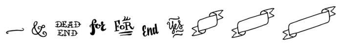 Inkheart Catchwords Font OTHER CHARS