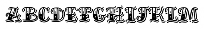 Inkheart Circus Shadow Font LOWERCASE