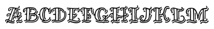 Inkheart Sailor Outline Shadow Font UPPERCASE