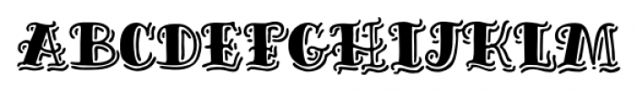 Inkheart Sailor Shadow Font LOWERCASE