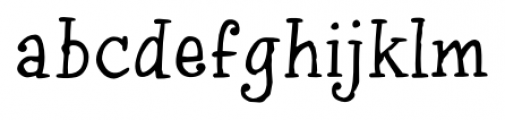 Inkydoo Serif Serif Font LOWERCASE