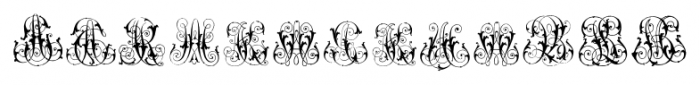 Intellecta Monogram Special Series AECZ Regular Font UPPERCASE