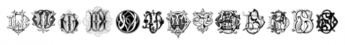 Intellecta Monograms CC EP Regular Font UPPERCASE