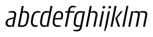 Intercom Light Italic Font LOWERCASE