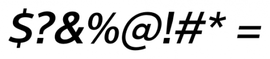 Interval Next Medium Italic Font OTHER CHARS