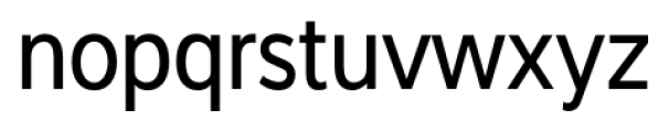 Interval Sans Pro Condensed Regular Font LOWERCASE
